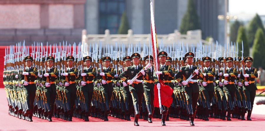 资料图：015年9月3日，纪念抗日战争胜利70周年大阅兵在北京举行。